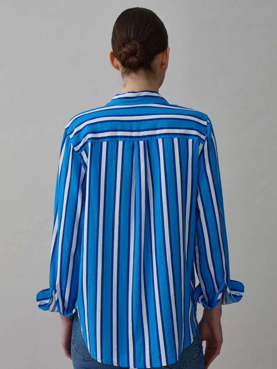 Striped shirt in linen and viscose_2