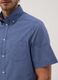 Blue checked short-sleeve shirt_3