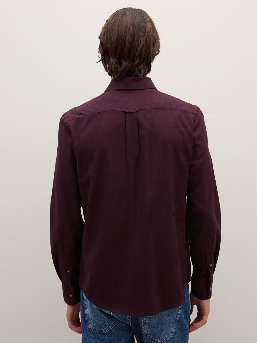 Bordeaux pure cotton regular fit shirt_3