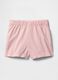Pink children's shorts with drawstring_2