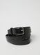 Black faux leather belt_2