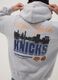 Grey cotton-blend hoodie with Knicks print_3