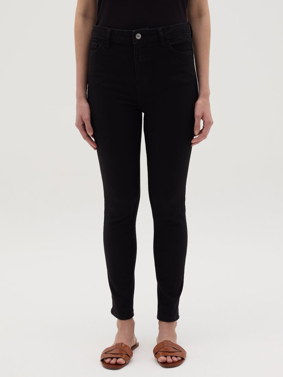 Cropped skinny-fit jeans_1