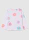 Long-sleeved T-shirt with flower print_0