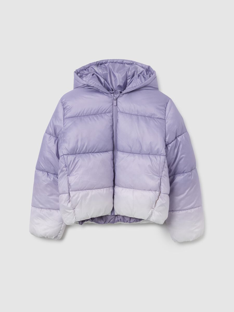 Girls' Regular Fit Multicolour Padded Jacket_0