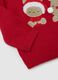 Red newborn Christmas sweater in pure cotton regular fit_3