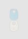 Twin pack of blue and white organic cotton baby bibs_0