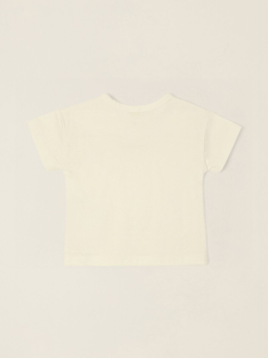 White baby T-shirt in pure cotton, regular fit_2