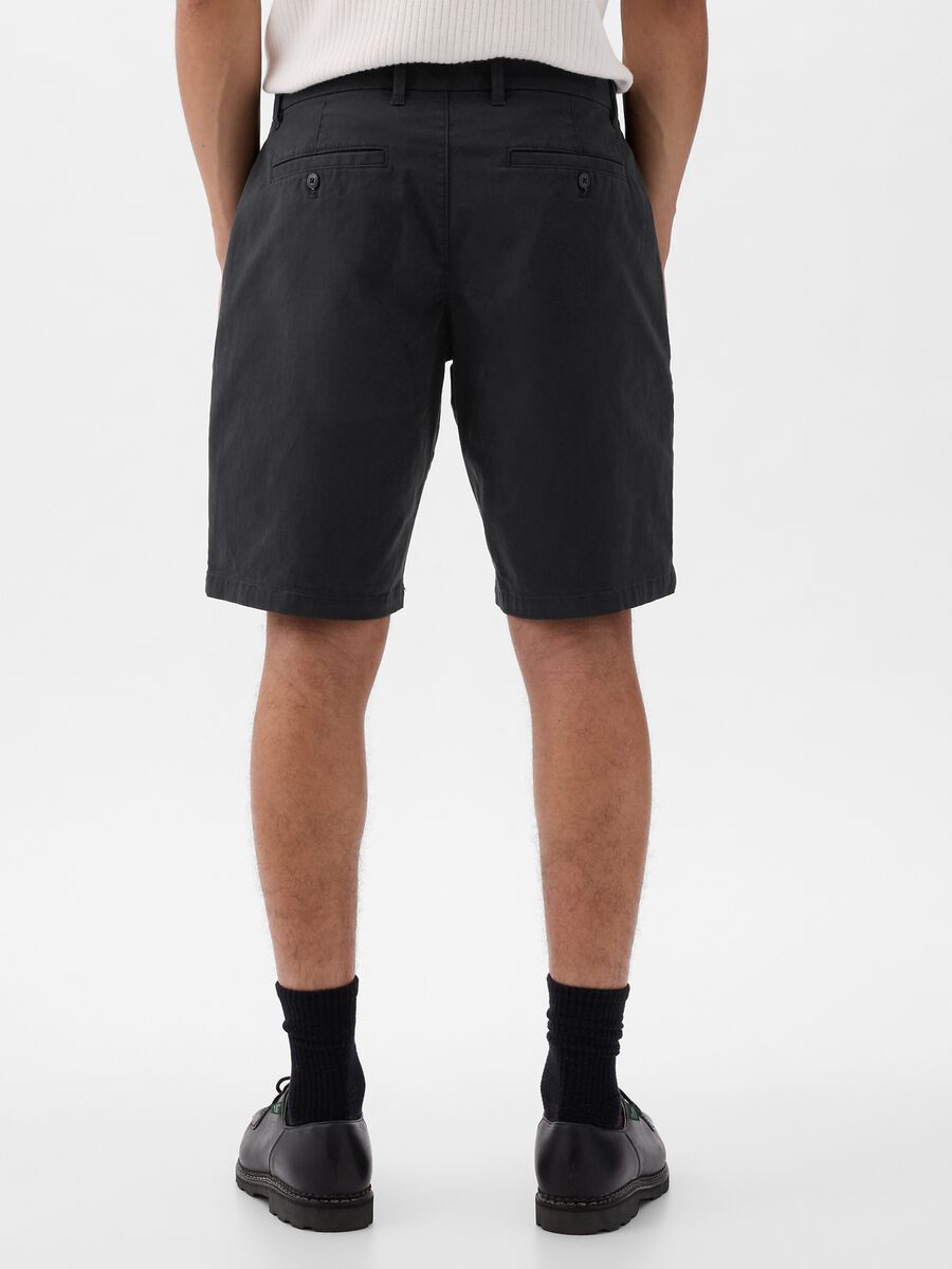 Relaxed-fit Bermuda shorts in stretch cotton_2
