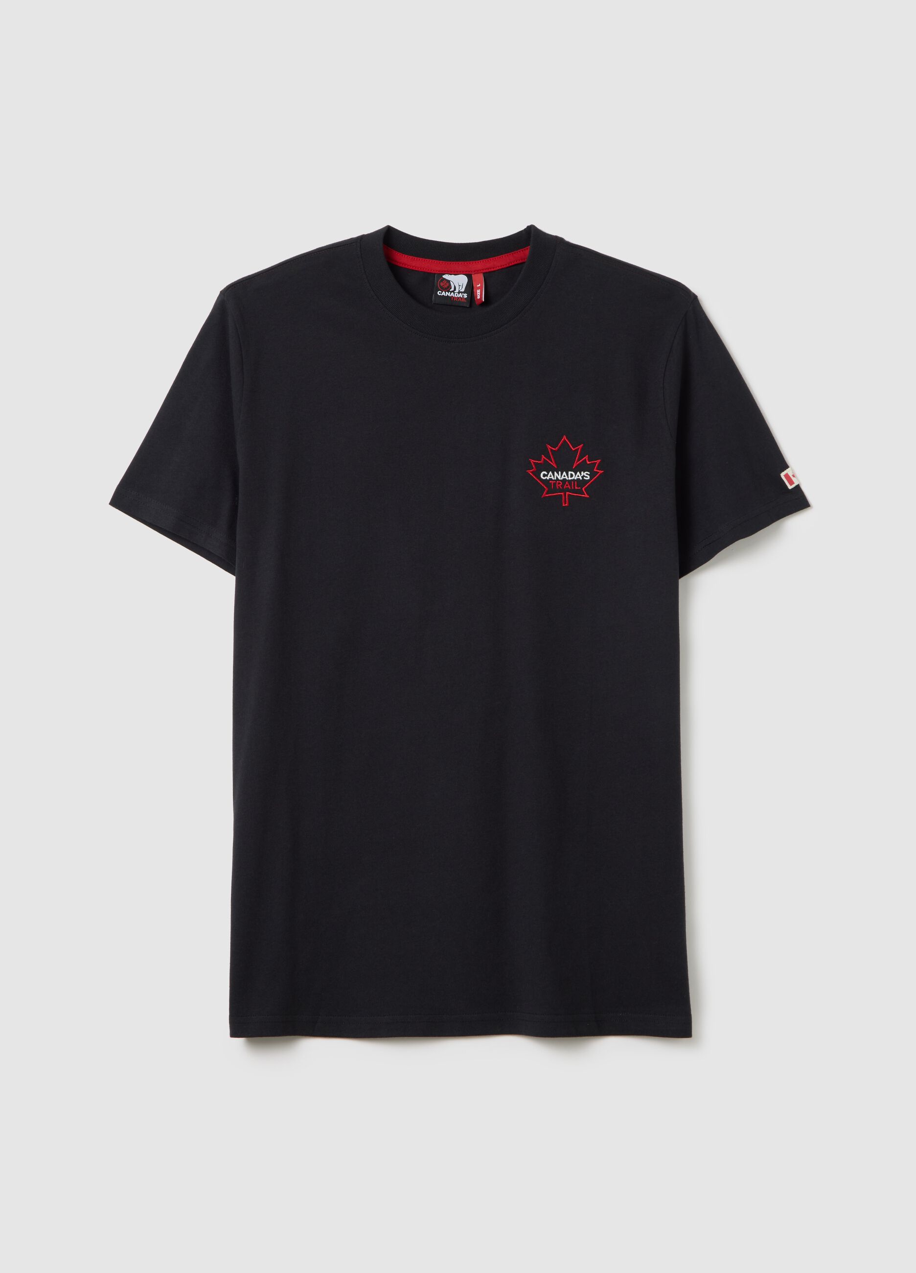 Canada's Trail black T-shirt with logo