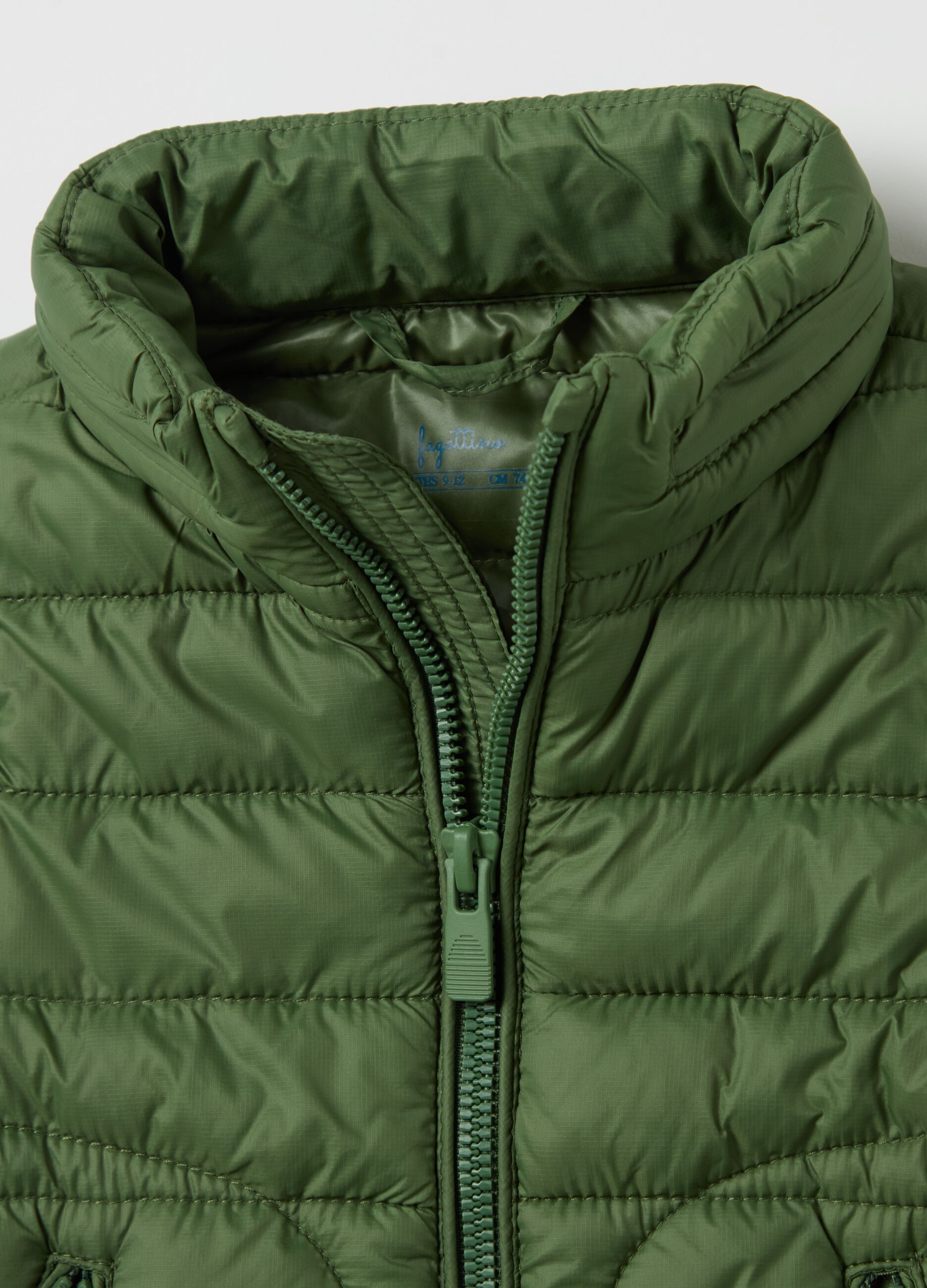 Gilet trapuntato full-zip 