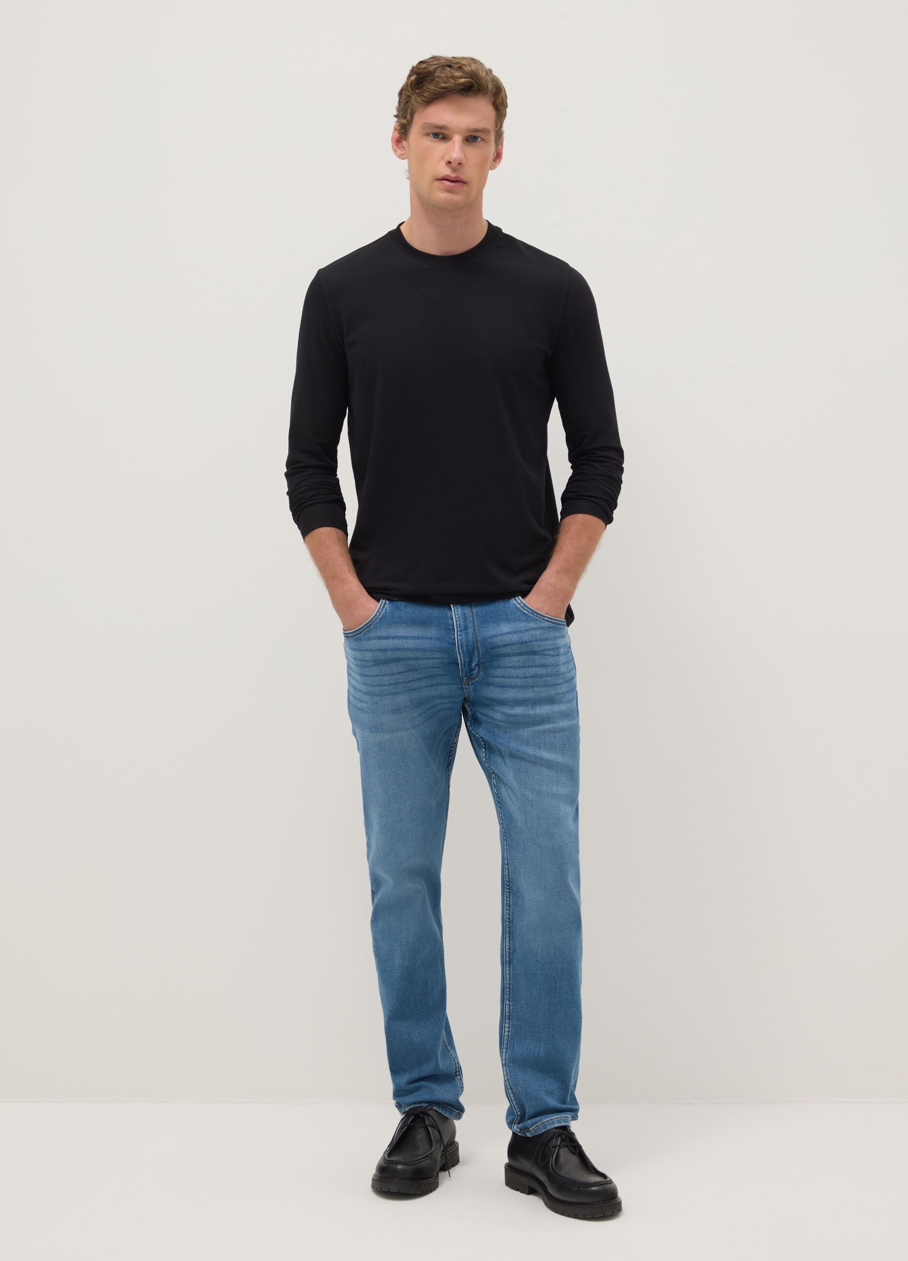 Jeans in denim blu slim fit