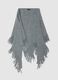 Grey Scarf with Fringes_0