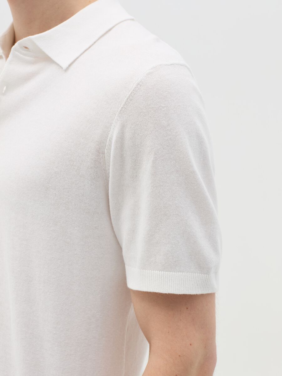 Polo shirt in solid colour cotton_2
