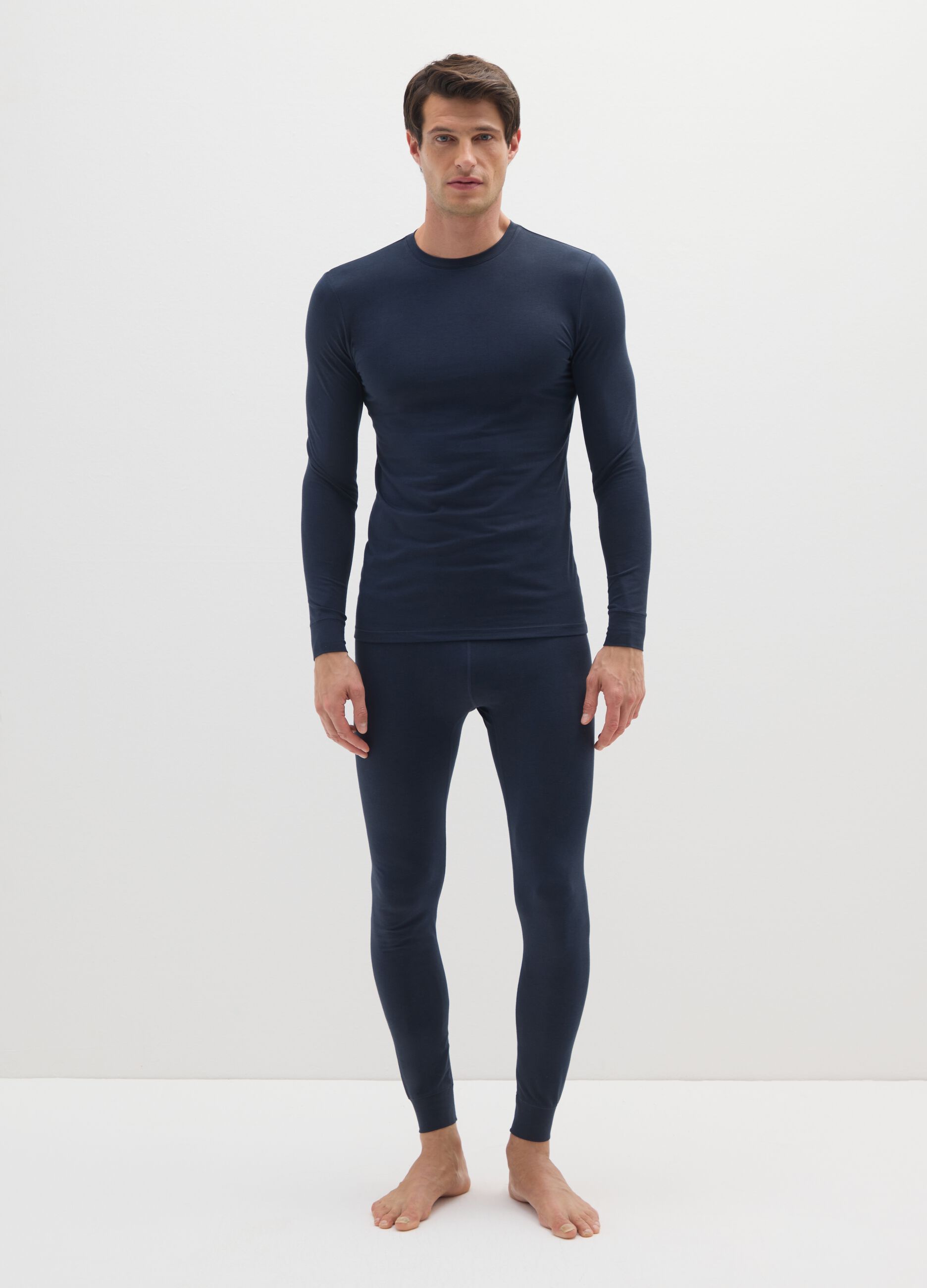 Blue Regular Fit Leggings
