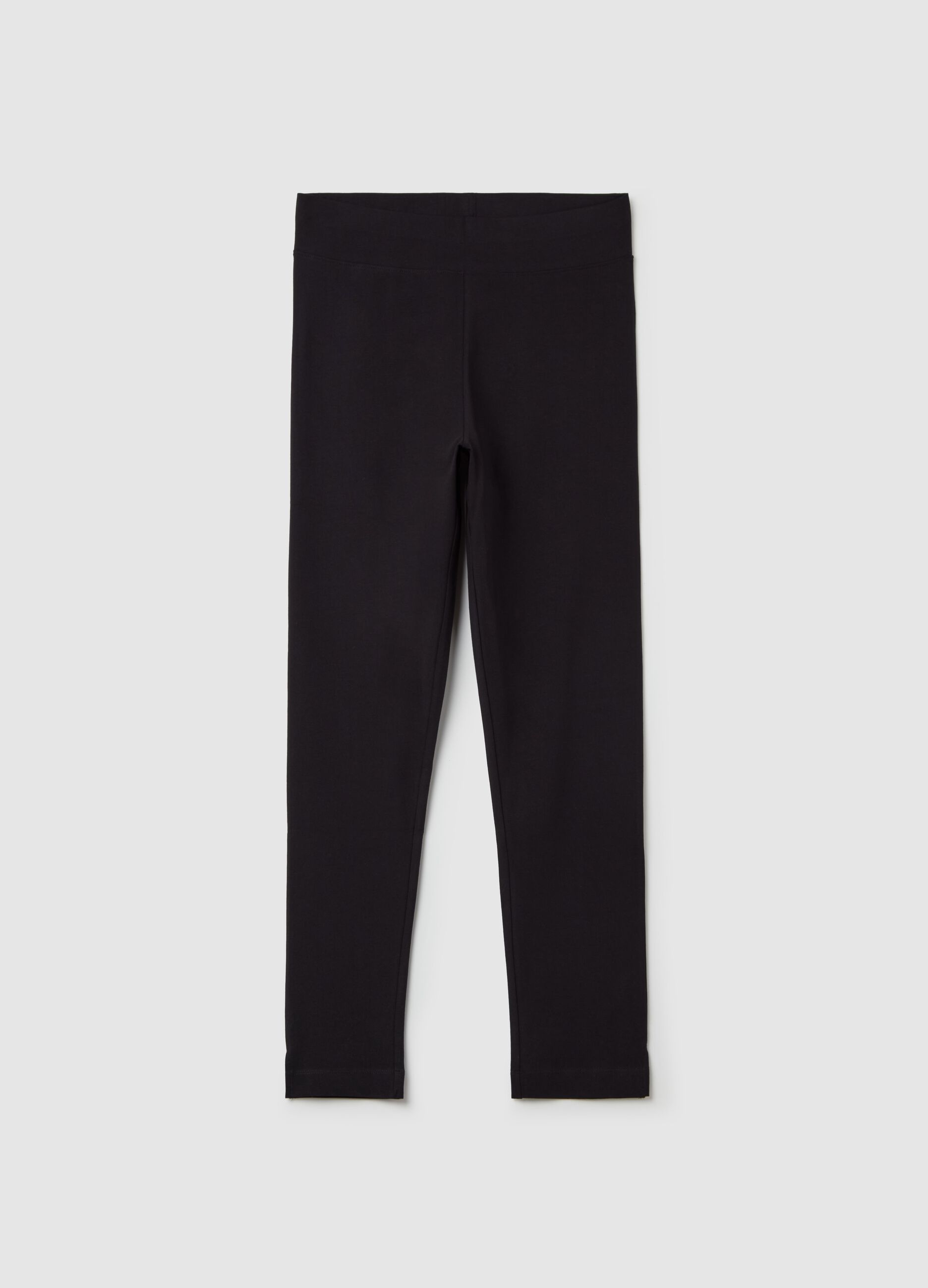 Curvy stretch cotton leggings