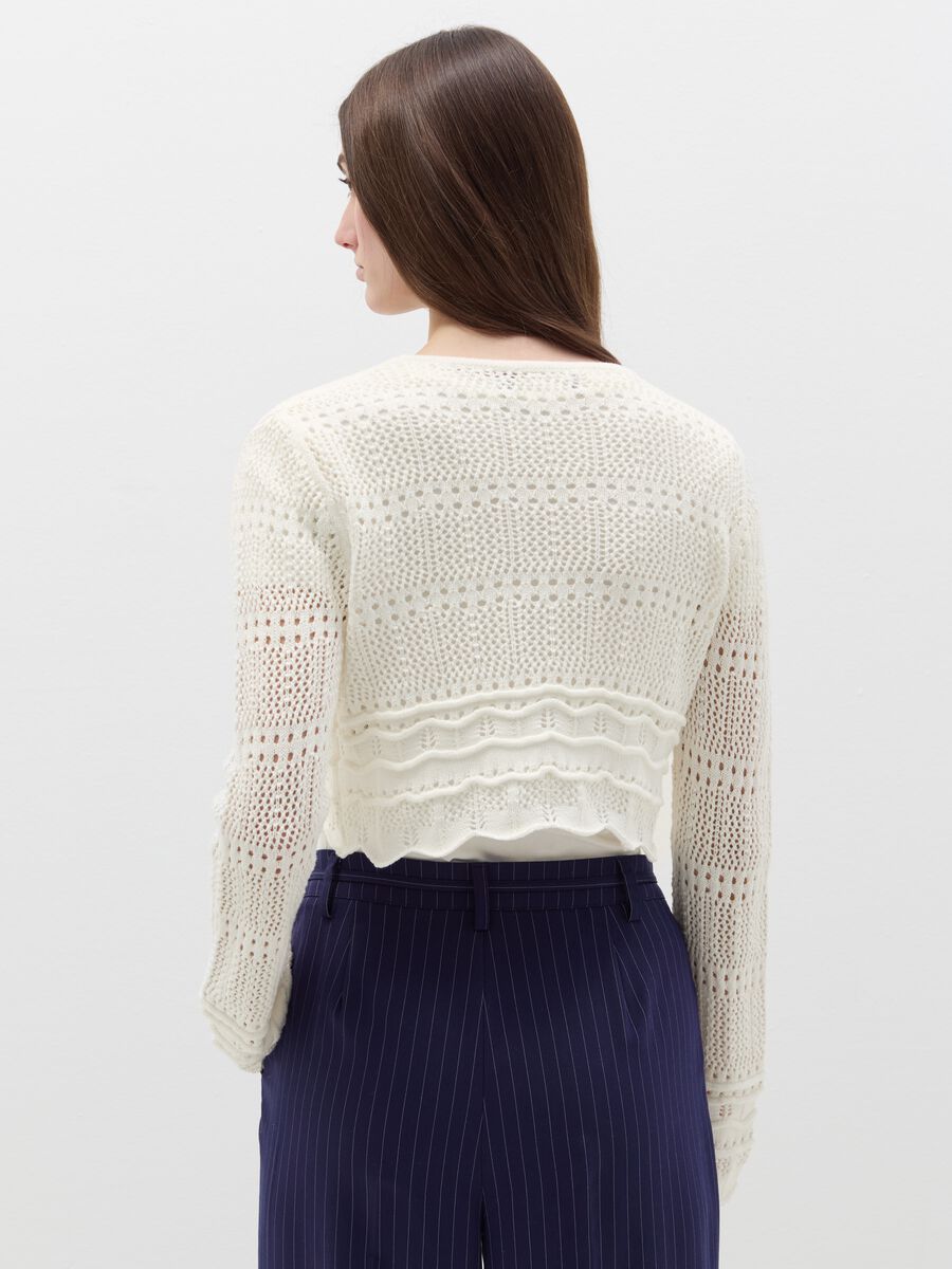 Crochet cardigan with laces_3