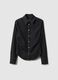 Black Stretch Cotton Long Sleeve Slim Fit Shirt_4