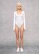 Scoop-Neck Bodysuit in White_2
