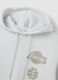 White Cotton Blend Sweatshirt with Los Angeles Lakers Print_5