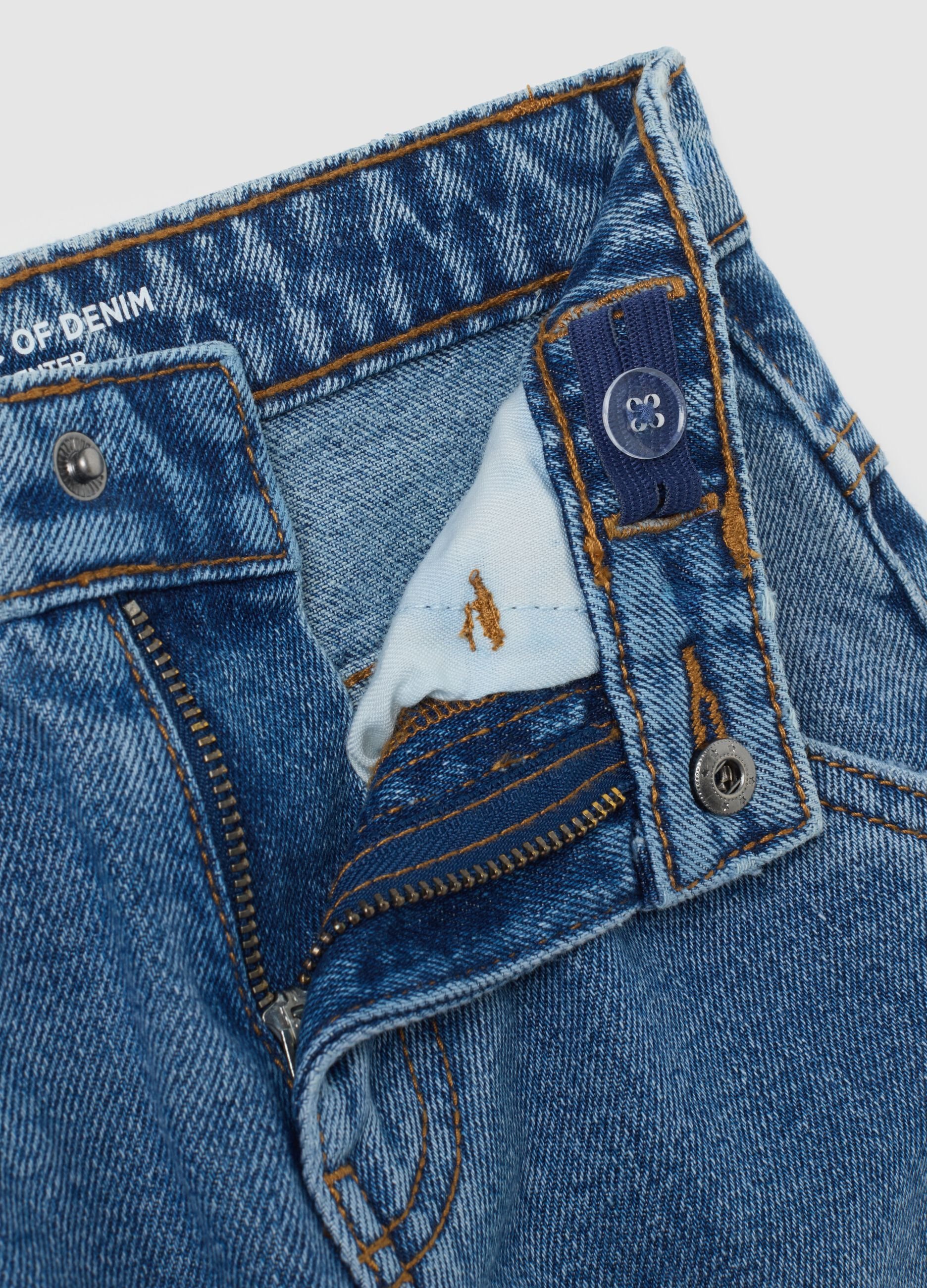 Children's Blue Denim Balloon Fit Jeans