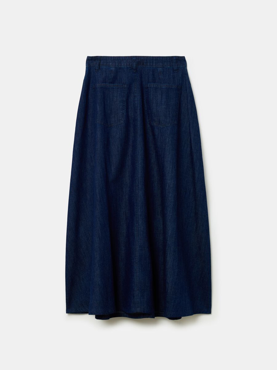 Full midi skirt in denim_4