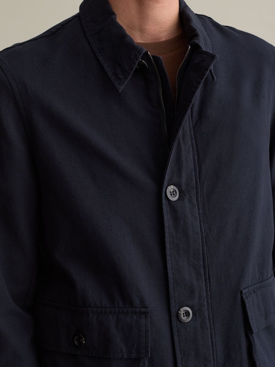 Linen and cotton shacket with pockets_2