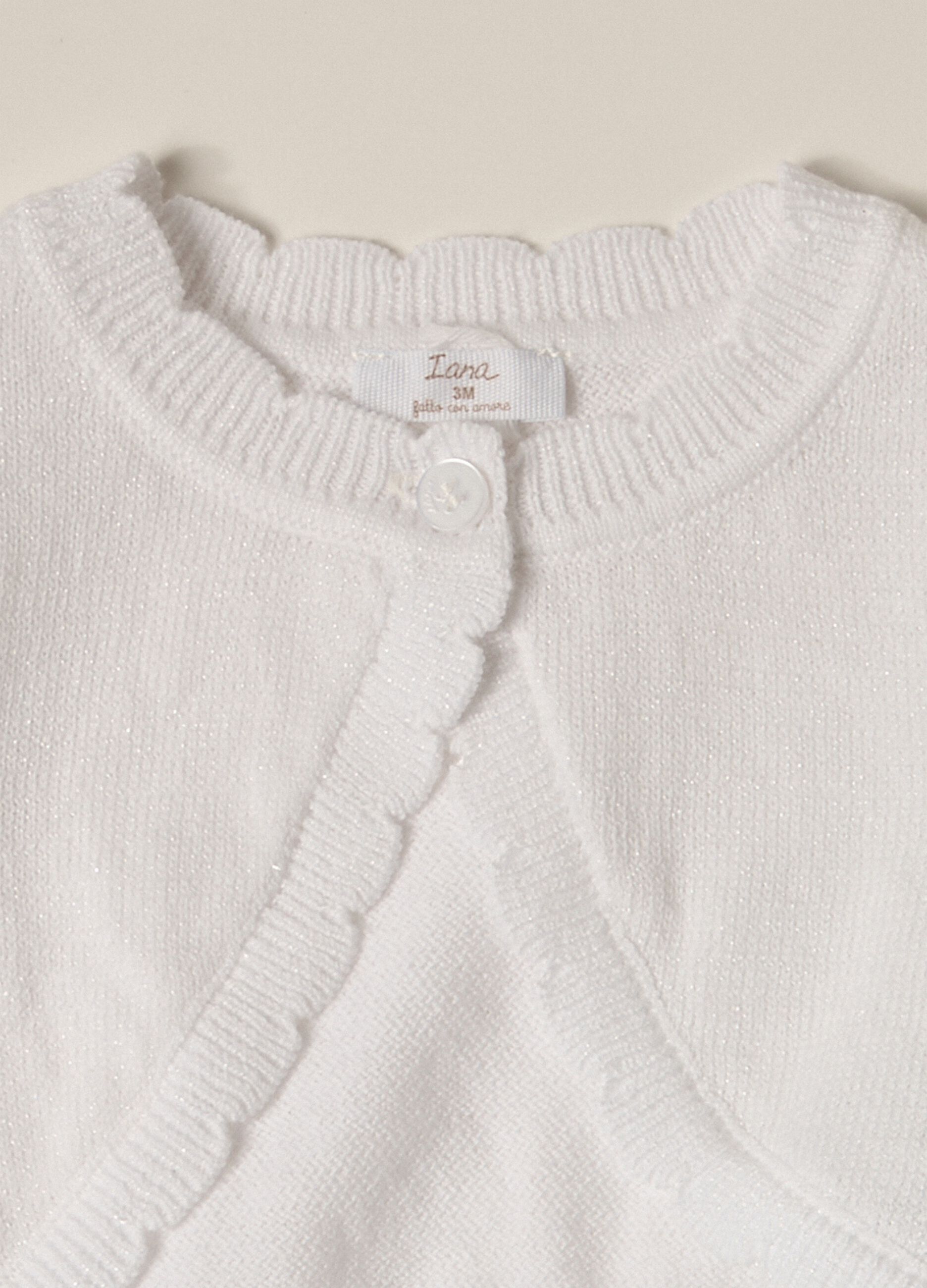 Cardigan in misto cotone IANA neonata
