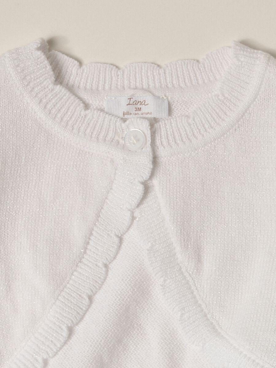 Cardigan in misto cotone IANA neonata_2