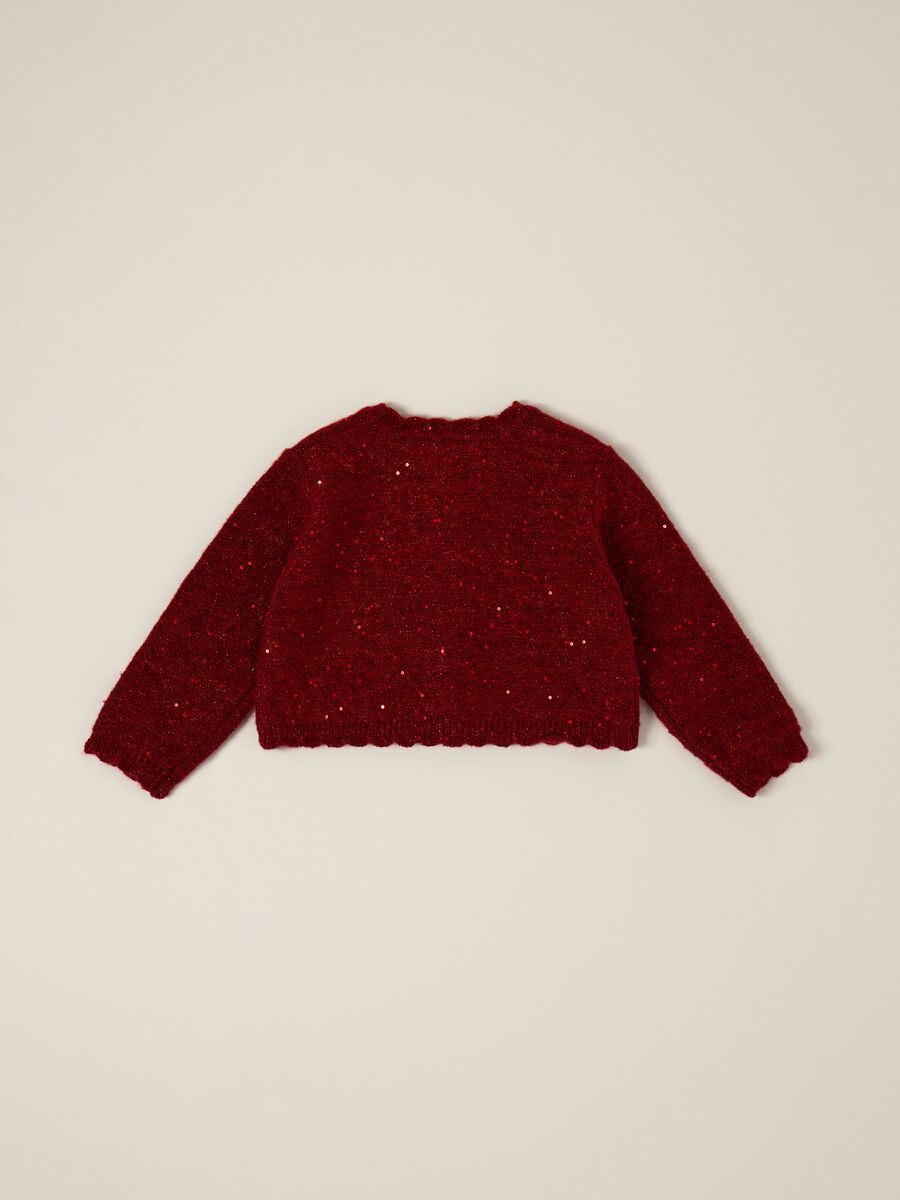Cardigan tricot con paillettes IANA neonata_1