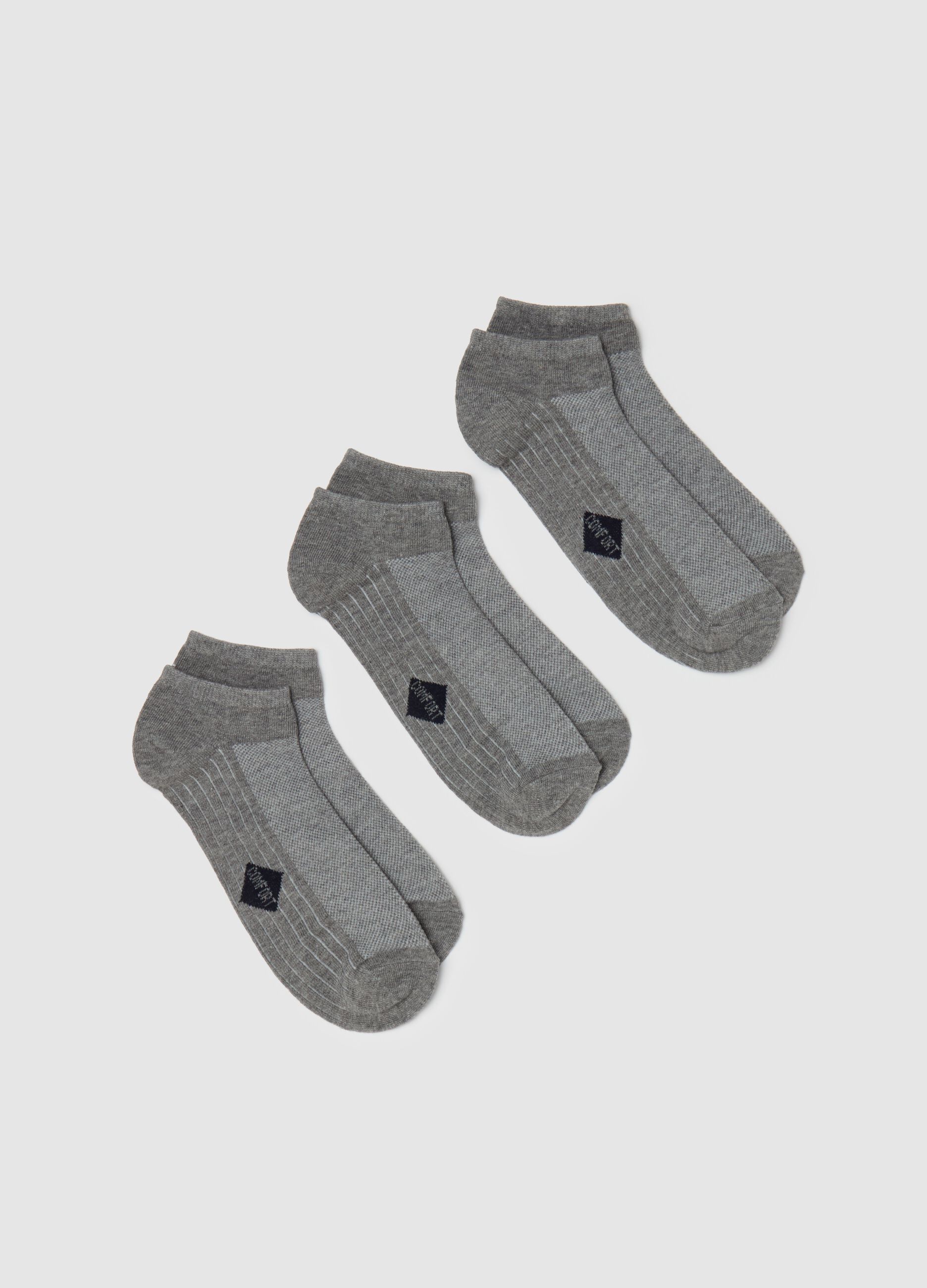 Three-pair pack stretch sneaker liners