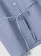 Camicia blu a righe in popeline di puro cotone regular fit_1