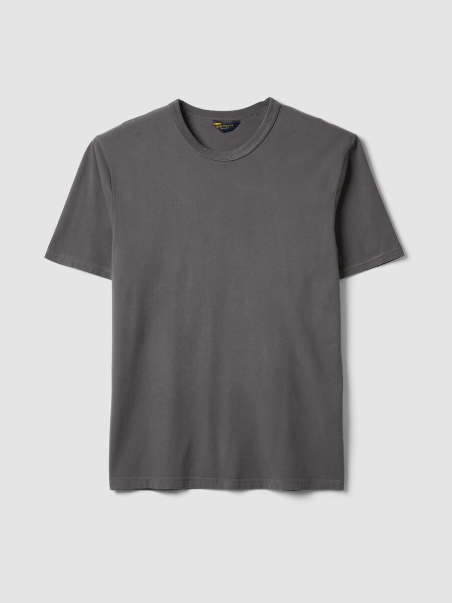 Grey pure cotton relaxed fit T-shirt_4