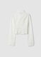 Fitted Full-Zip Shirt in White_6