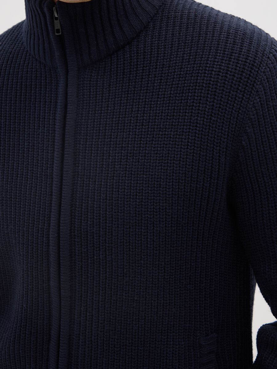 Blue Zip-Up Cardigan_4