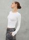 Crop Long-sleeved T-shirt White_0