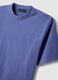 T-shirt in puro cotone blu relaxed fit_5