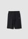 Boys' black pure cotton shorts, relaxed fit_4