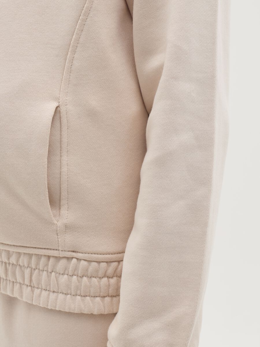 Full-zip Essential in French Terry con cappuccio _2