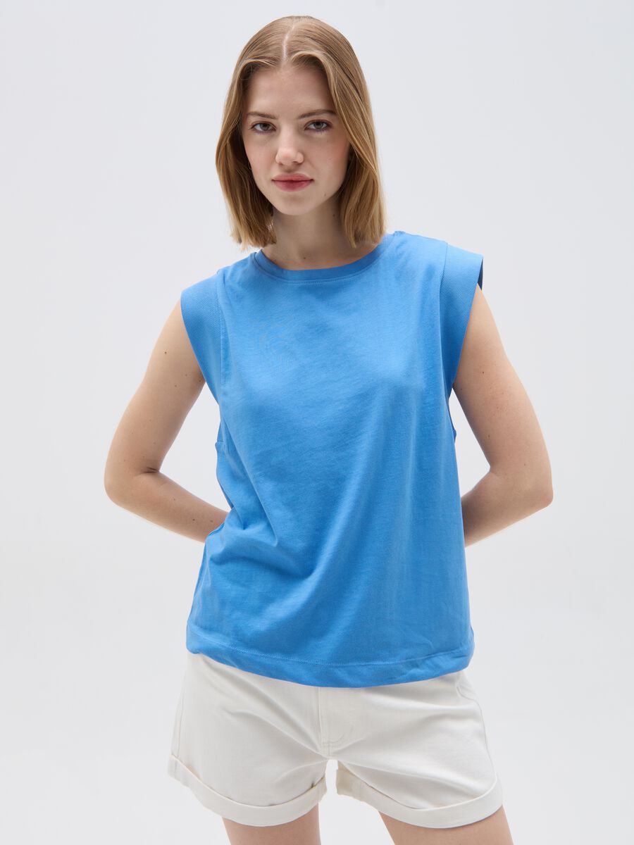 Relaxed-fit sleeveless T-shirt_0