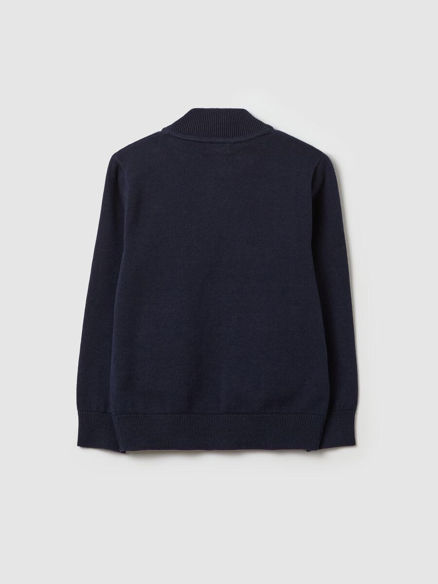 Full-zip cardigan in cotton_1