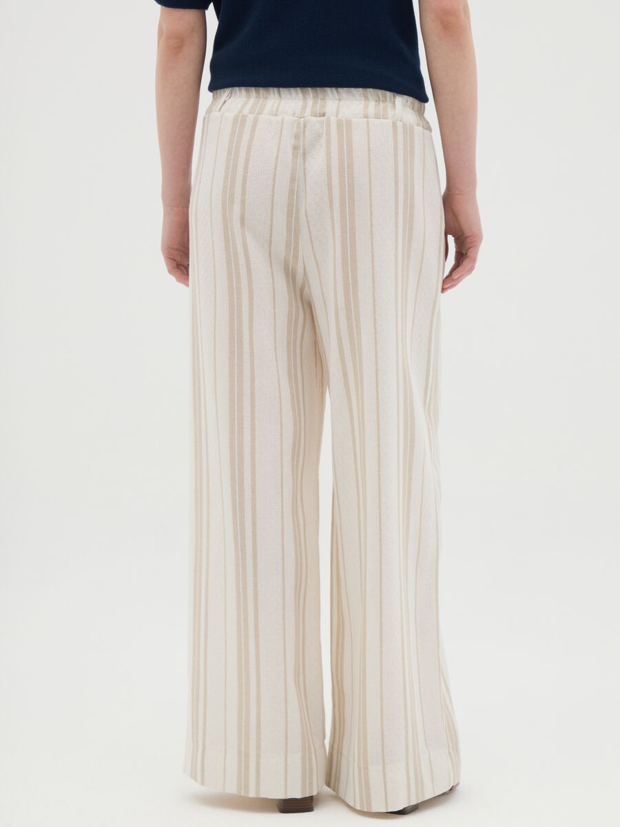 Women's Multicolor Cotton Blend Regular Fit Trousers_3