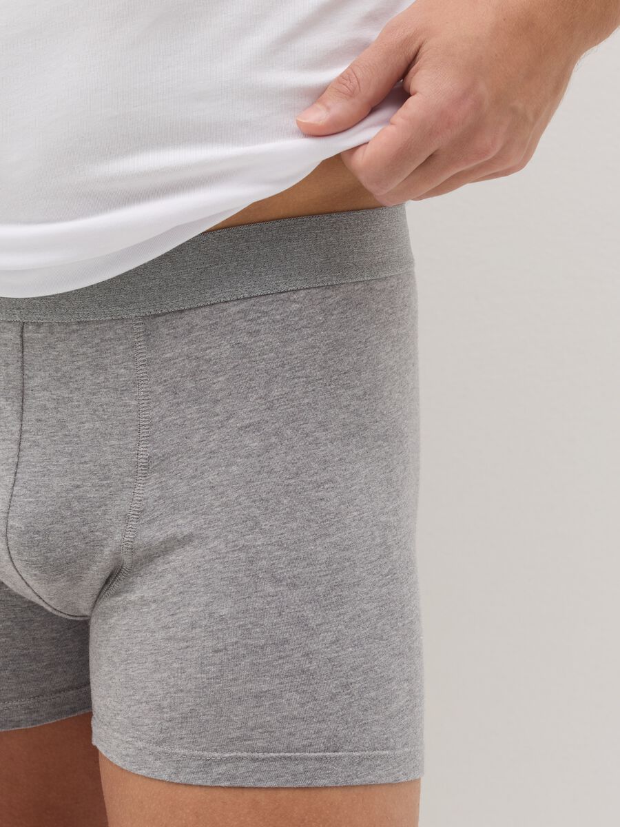 Midi boxer shorts in stretch cotton_2