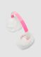 Copriorecchie bianchi con dettagli rosa_2