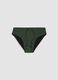 Green stretch fabric swim briefs_0