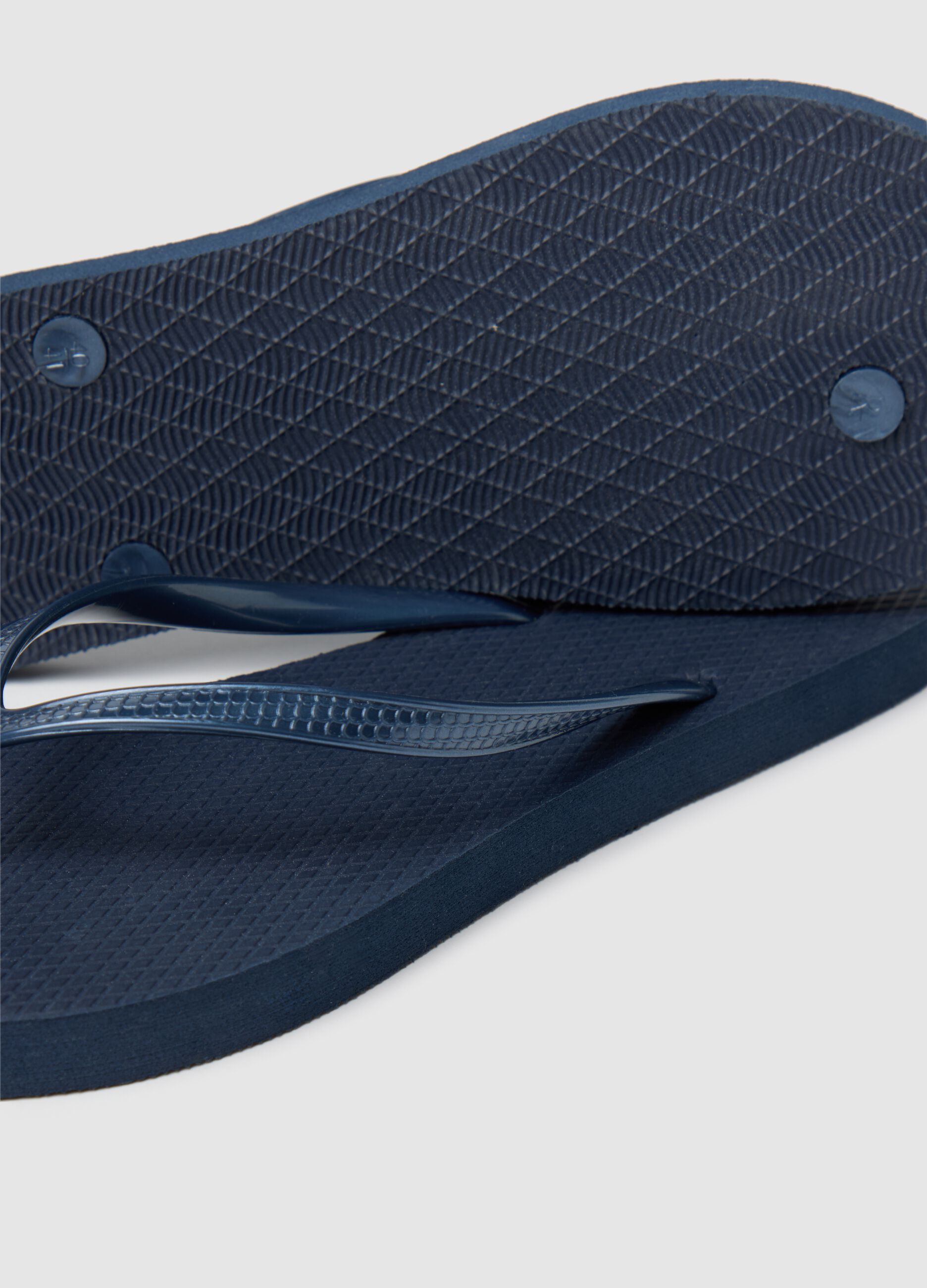 Blue Plastic Flip-Flops