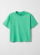 T-shirt in puro cotone verde da bambino regular fit_3