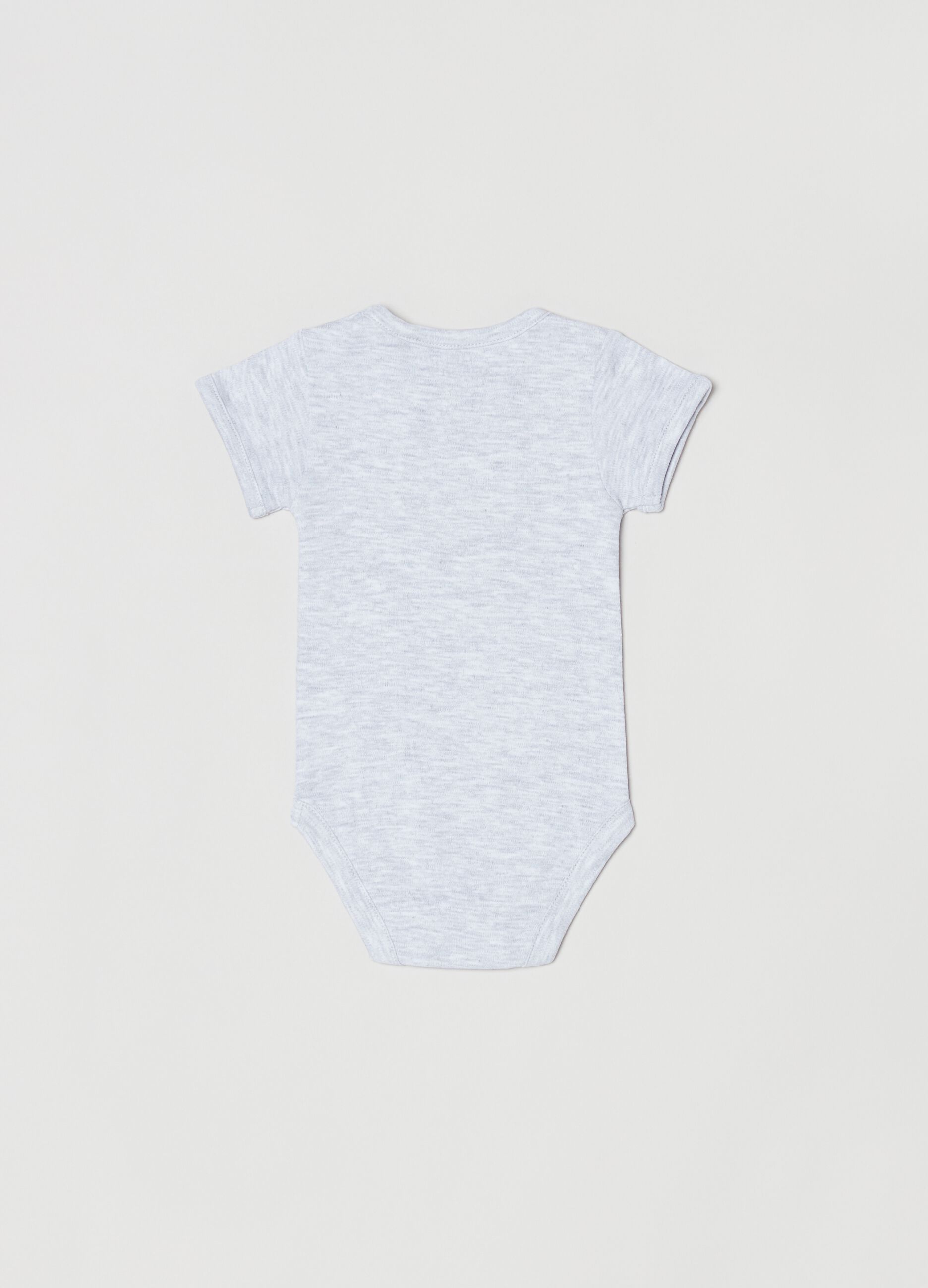 Tripack body in cotone con stampa 