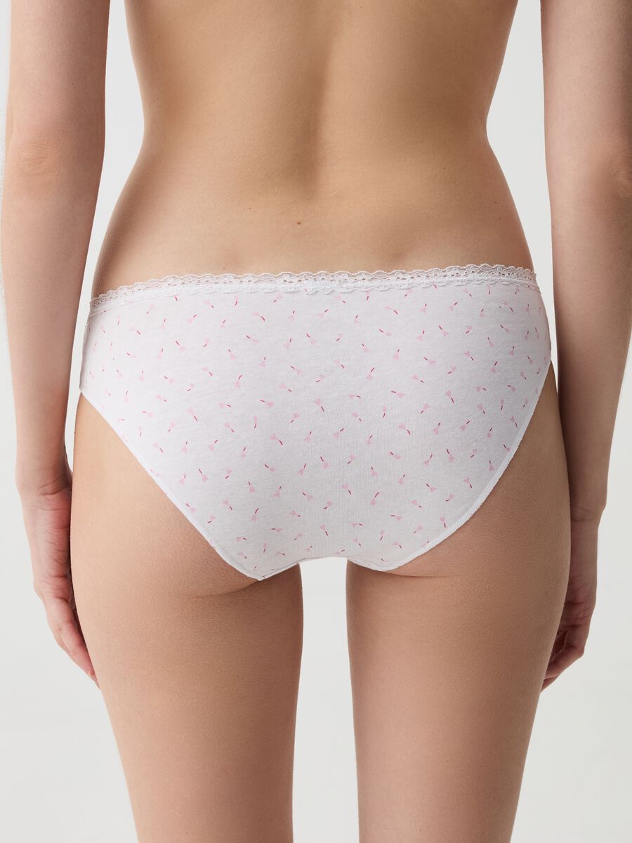 Two-pack briefs with trim in patterned lace_2