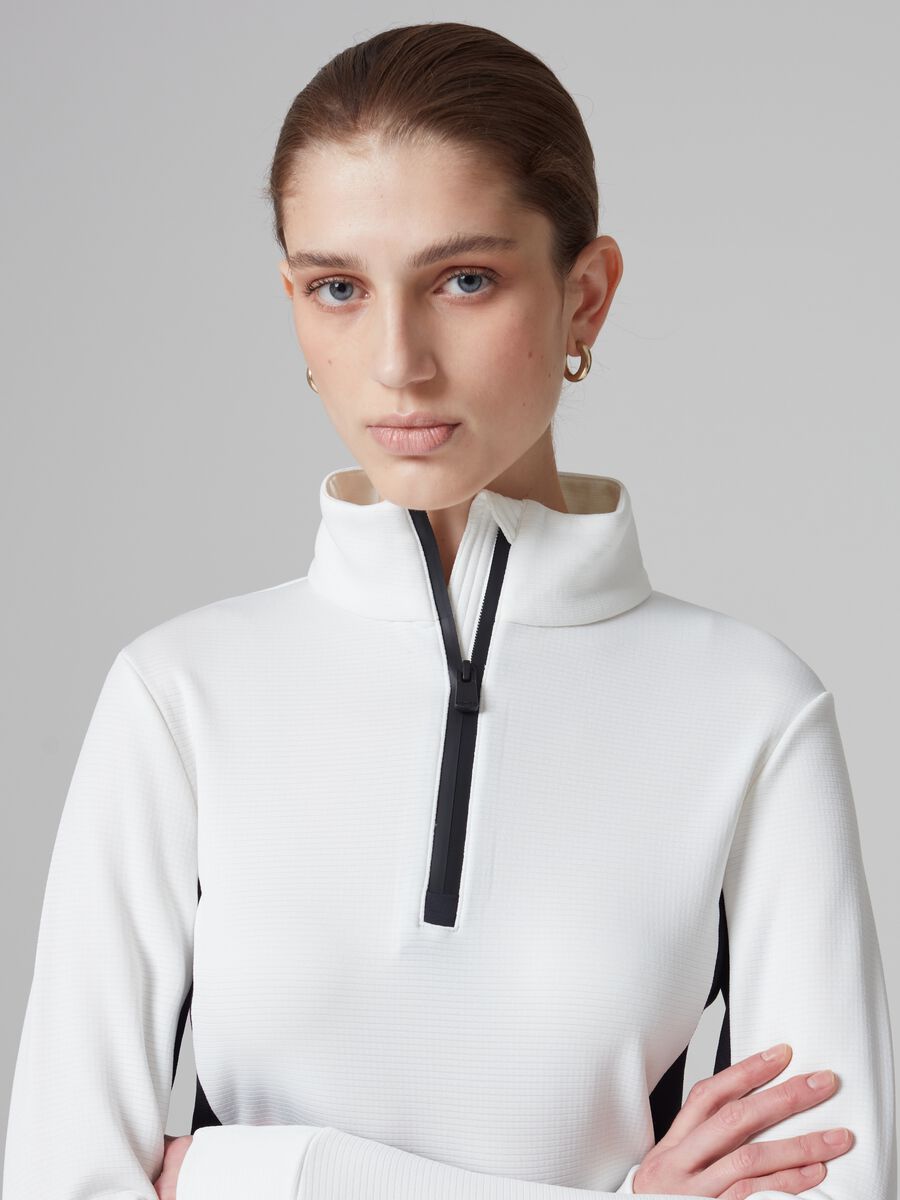 Dolcevita half-zip trama waffle_1
